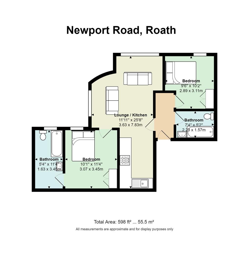 Floorplan for Newport Road, Roath